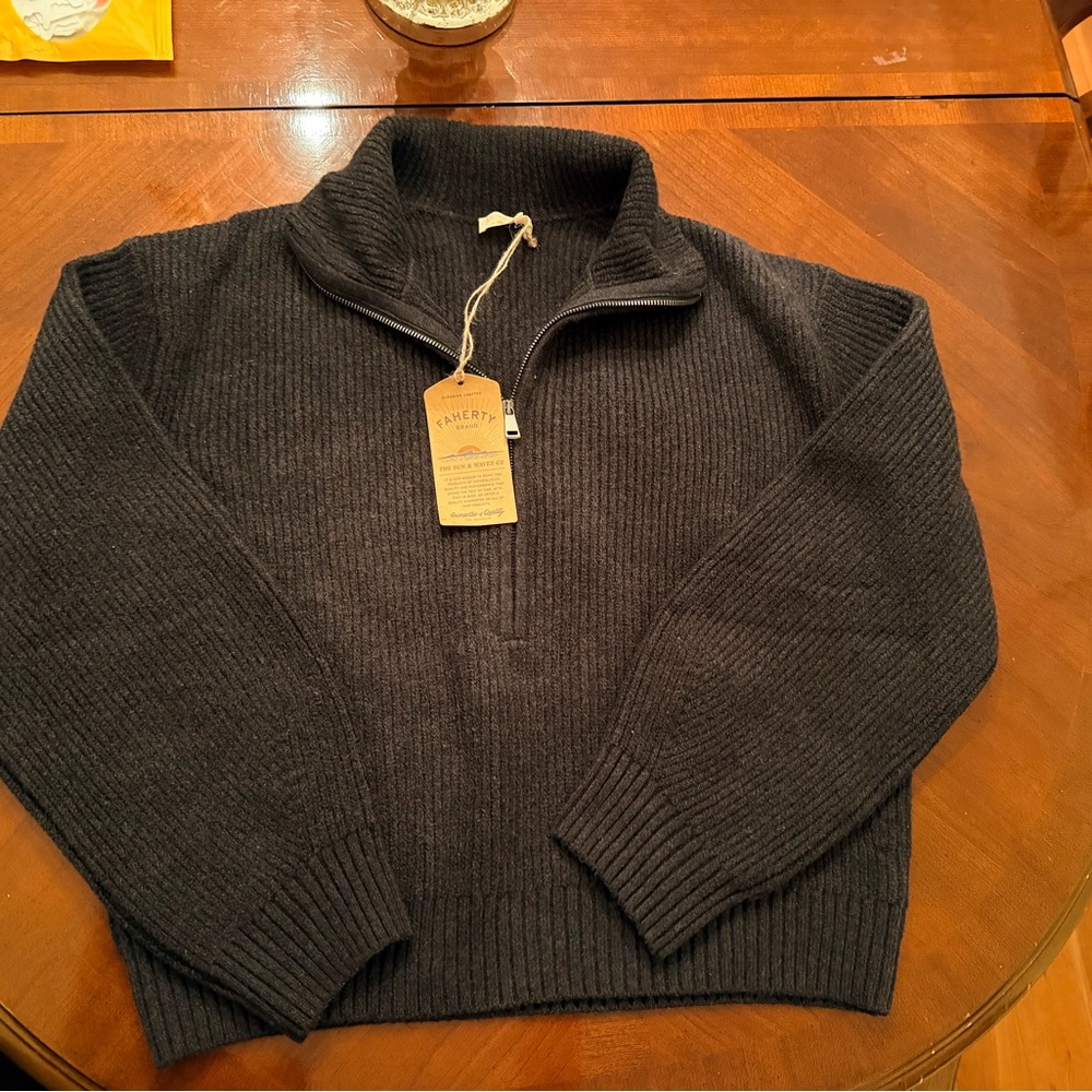 Faherty Women’s Jackson Quarter Zip Sweater